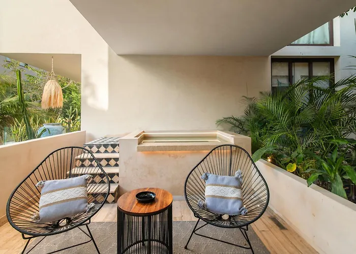 204 Hidden Gem In The Heart Of W/ Huge Private Terrace And Pool For 6 Pax Tulum