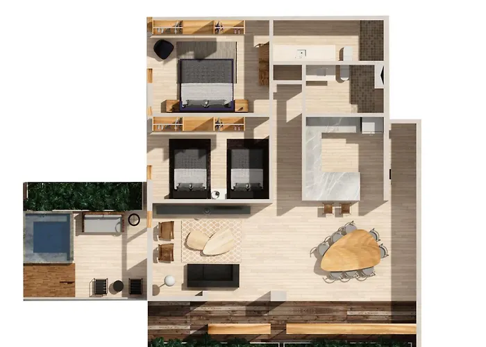 204 Hidden Gem In The Heart Of W/ Huge Private Terrace And Pool For 6 Pax *